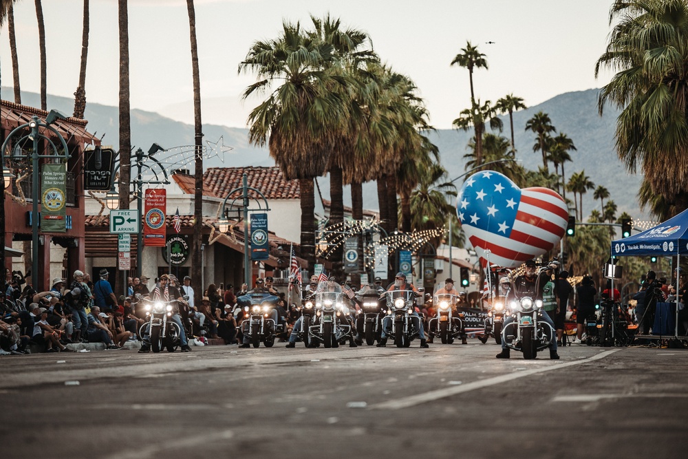 MCAGCC Marines and Sailors march in Palm Springs’ 27th Annual Veterans Day Parade