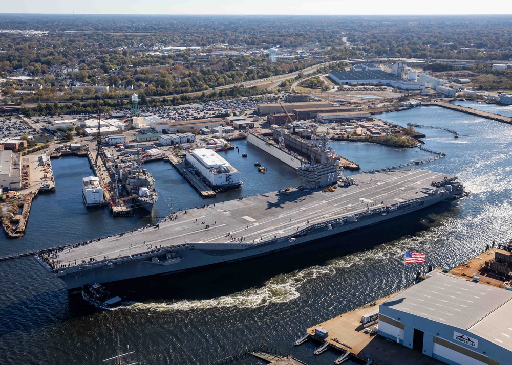 USS George H.W. Bush (CVN 77) Completes Planned Incremental Availability