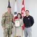 Cheers to 45 Years: Song Mi receives length of service award for her remarkable commitment to U.S. Forces Korea