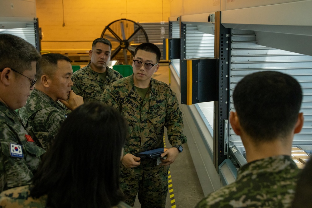 Republic of Korea Marine Corps Officials Tour Camp Kinser Facilities