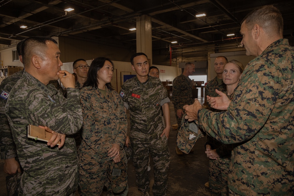 Republic of Korea Marine Corps officials tour Camp Kinser facilities