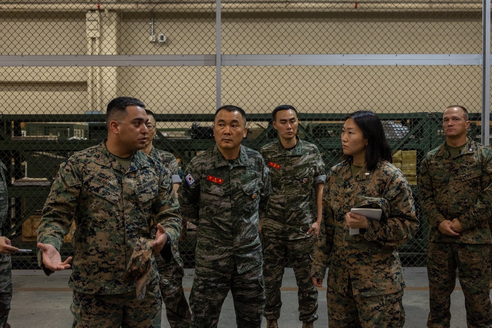 Republic of Korea Marine Corps Officials Tour Camp Kinser Facilities