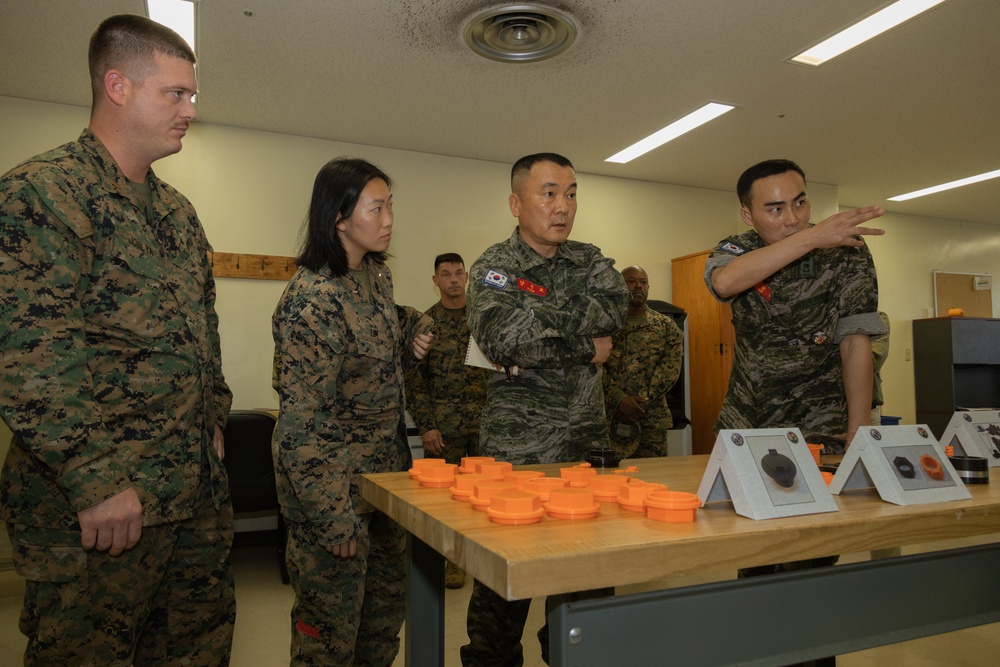 Republic of Korea Marine Corps Officials Tour Camp Kinser Facilities