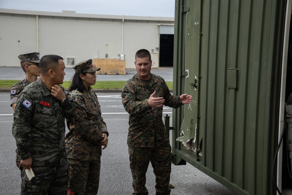 Republic of Korea Marine Corps Officials Tour Camp Kinser Facilities