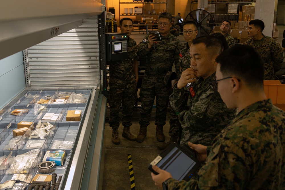 Republic of Korea Marine Corps Officials Tour Camp Kinser Facilities