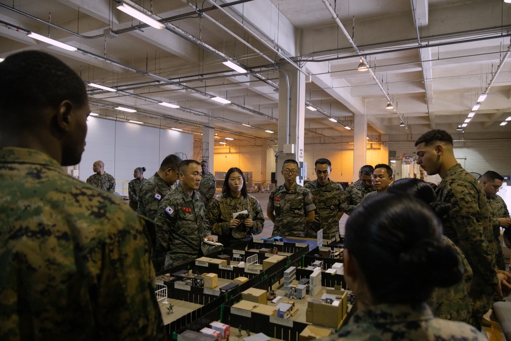 Republic of Korea Marine Corps Officials Tour Camp Kinser Facilities