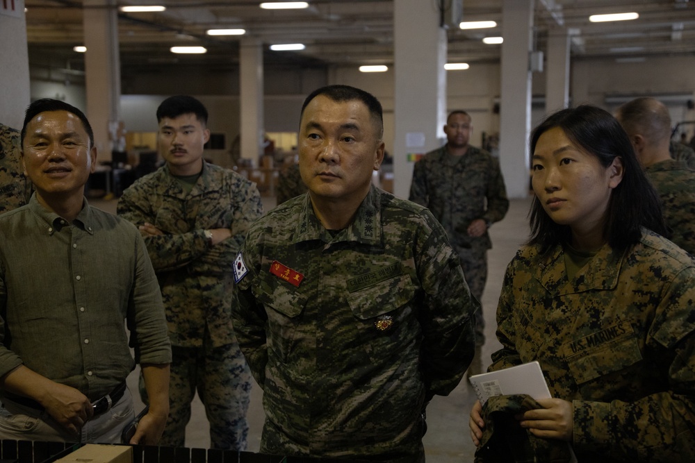 Republic of Korea Marine Corps Officials Tour Camp Kinser Facilities