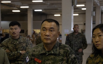 Republic of Korea Marine Corps Officials Tour Camp Kinser Facilities