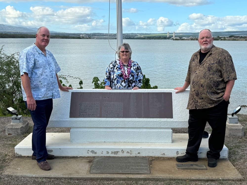 Siblings of Medal of Honor Recipient visit USS Nevada Memorial and Reflect on Sacrifice