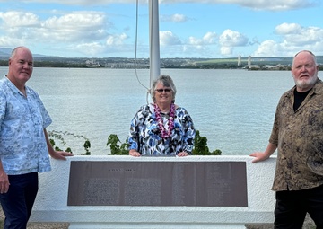 Siblings of Medal of Honor Recipient visit USS Nevada Memorial and Reflect on Sacrifice