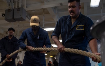 Sailors Conduct Sea and Anchor