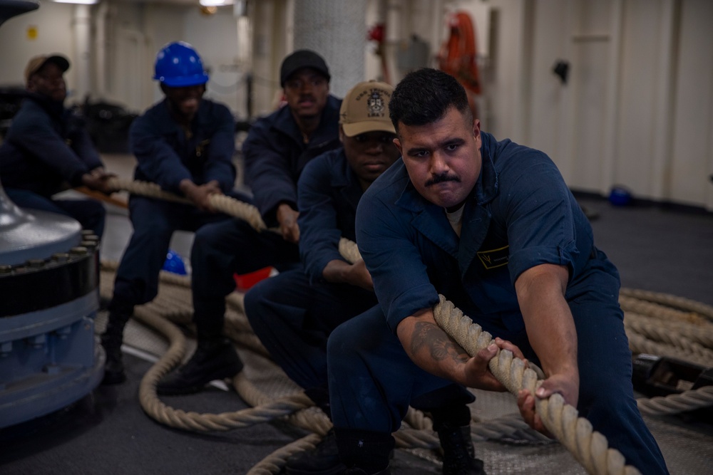 Sailors Conduct Sea and Anchor