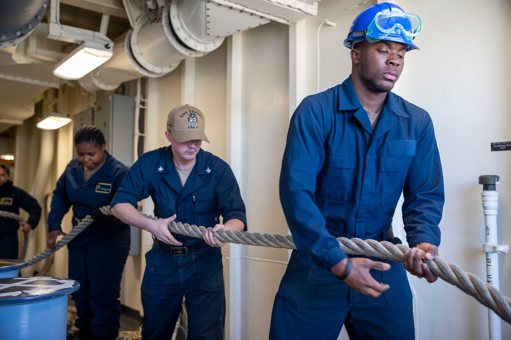 Sailors Conduct Sea and Anchor