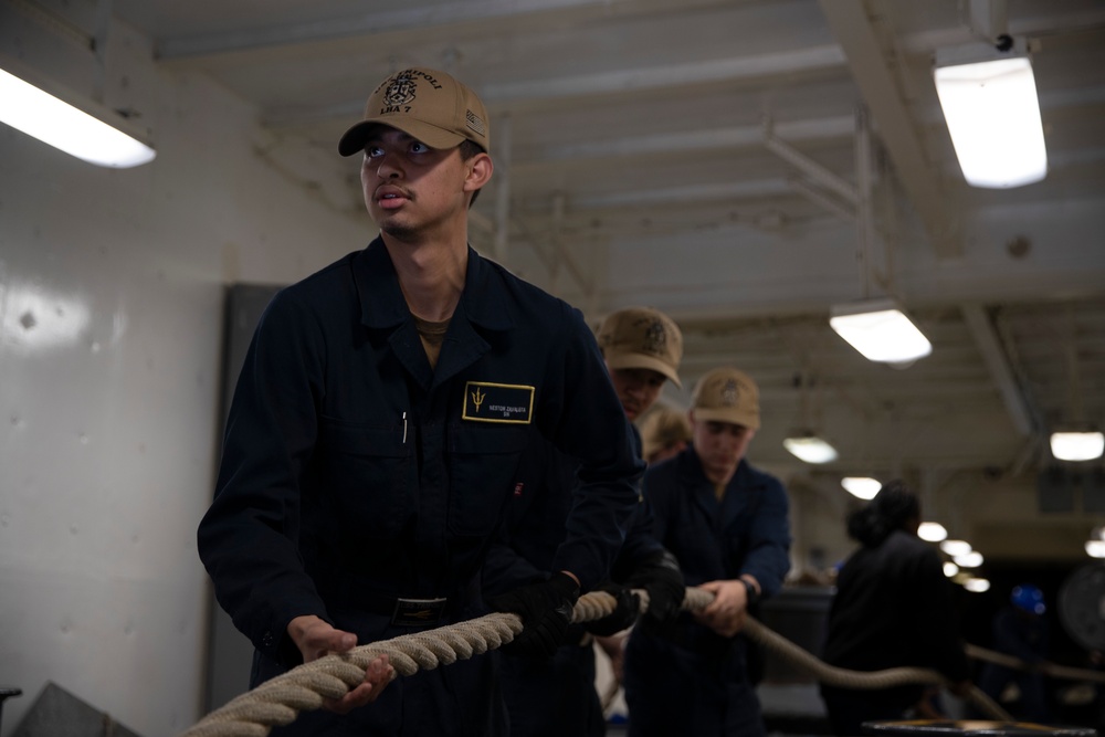 Sailors Conduct Sea and Anchor