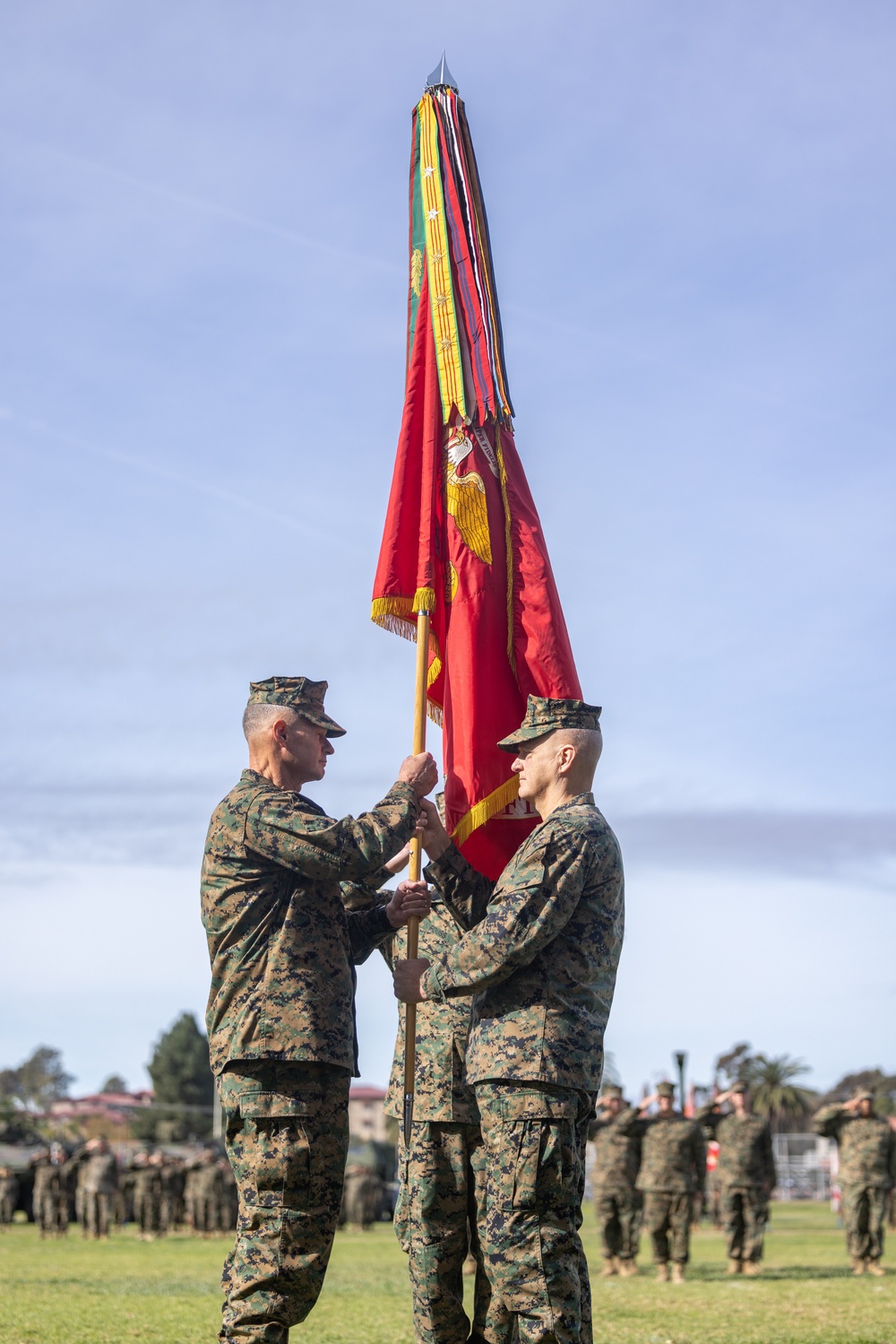 1st MARDIV holds change of command ceremony