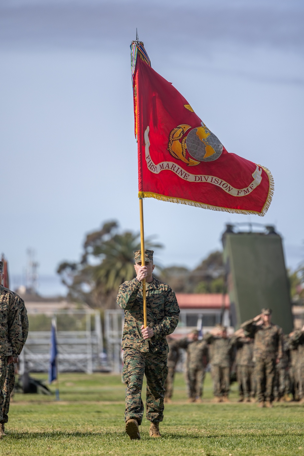 1st MARDIV holds change of command ceremony