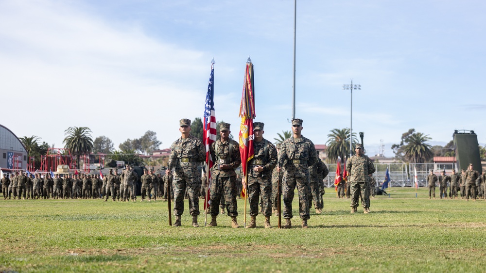 1st MARDIV holds change of command ceremony