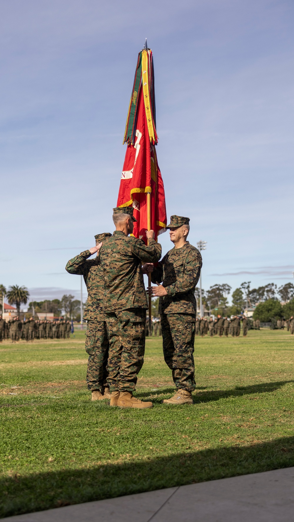 1st MARDIV holds change of command ceremony