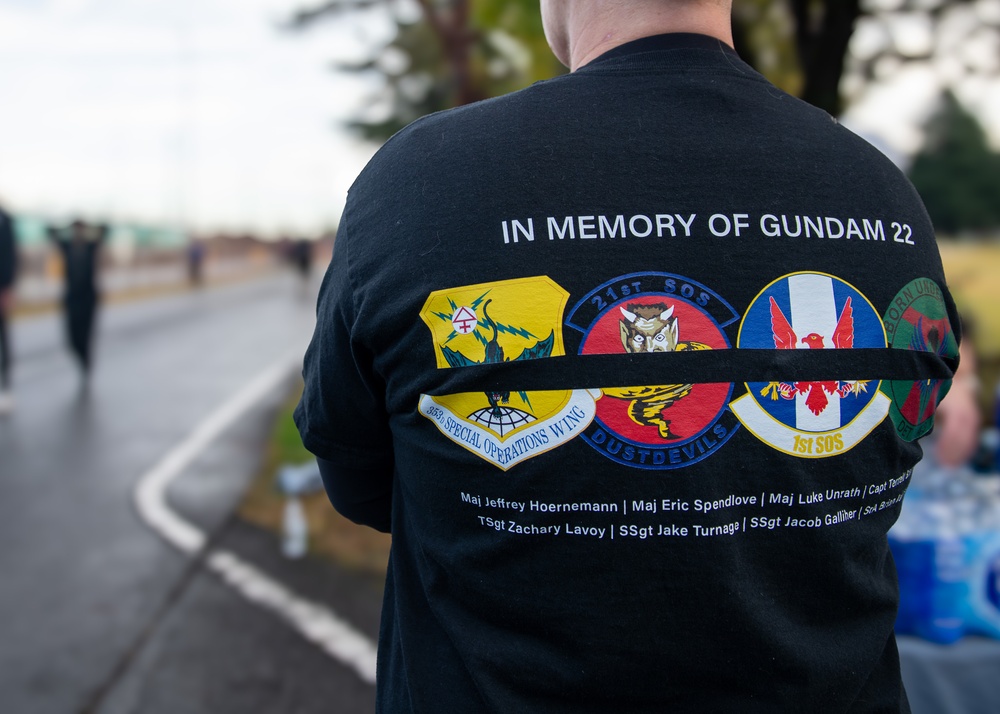 Yokota honors GUNDAM 22 with memorial run