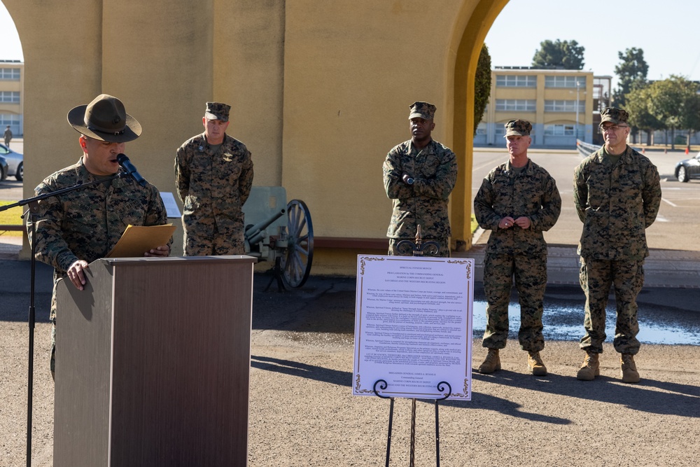 Chaplain of the Marine Corps Visit