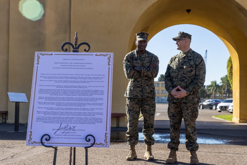 Chaplain of the Marine Corps Visit