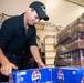 USS Ronald Reagan (CVN 76) Sailors resupply storerooms