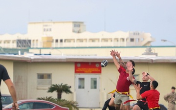 1st Maw Marines play annual Turkey Bowl game