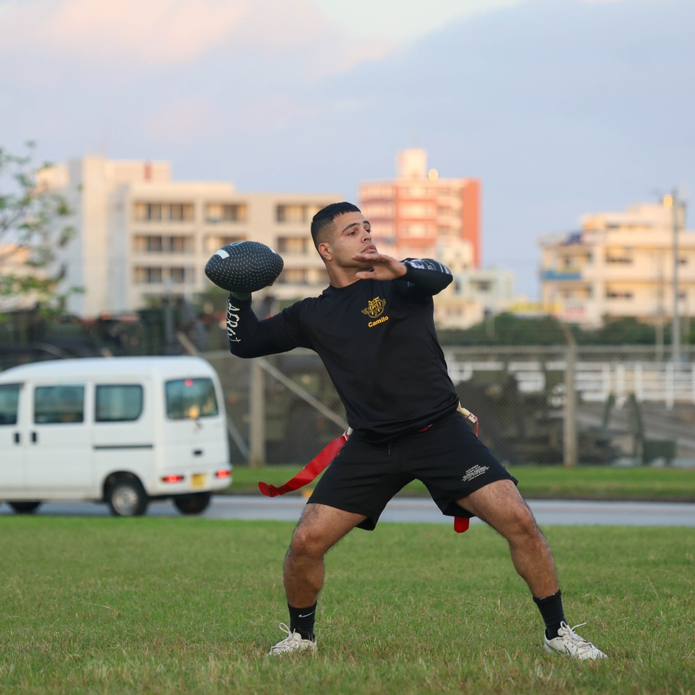 1st Maw Marines play annual Turkey Bowl game