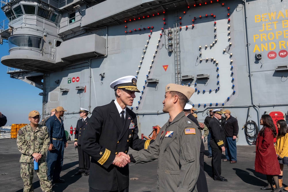 Commander, Task Force 70 (CTF 70) holds promotion ceremony