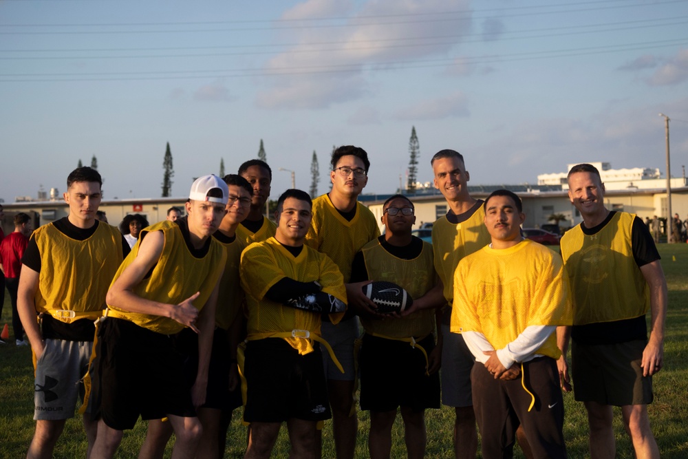 1st Maw Marines play annual Turkey Bowl game