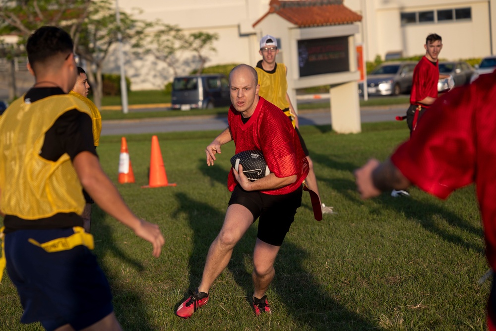 1st Maw Marines play annual Turkey Bowl game