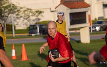 1st Maw Marines play annual Turkey Bowl game