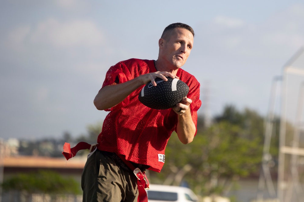 1st Maw Marines play annual Turkey Bowl game