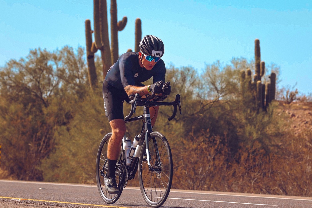 Arizona National Guard Soldier Competes in the Ironman Arizona Triathlon