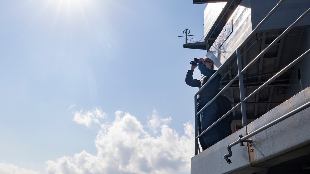 Emory S. Land Arrives in Sasebo