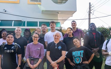 Emory S. Land Sailors Volunteer at Orphanage