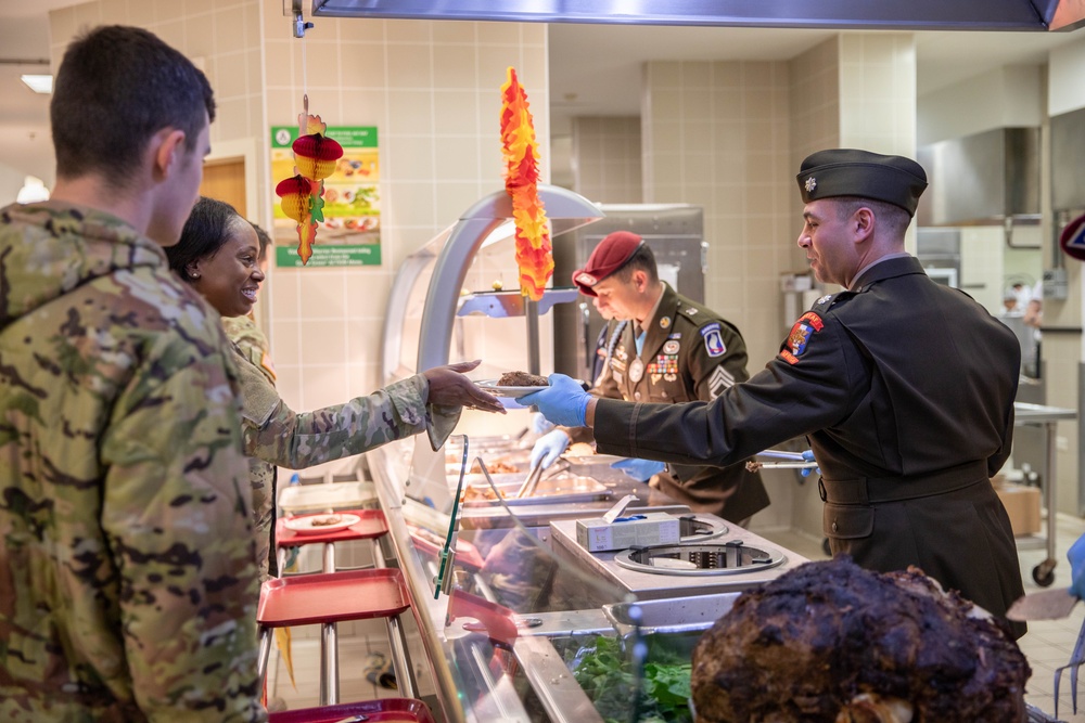 Thanksgiving lunch hosted at Caserma Del Din, Vicenza, Italy