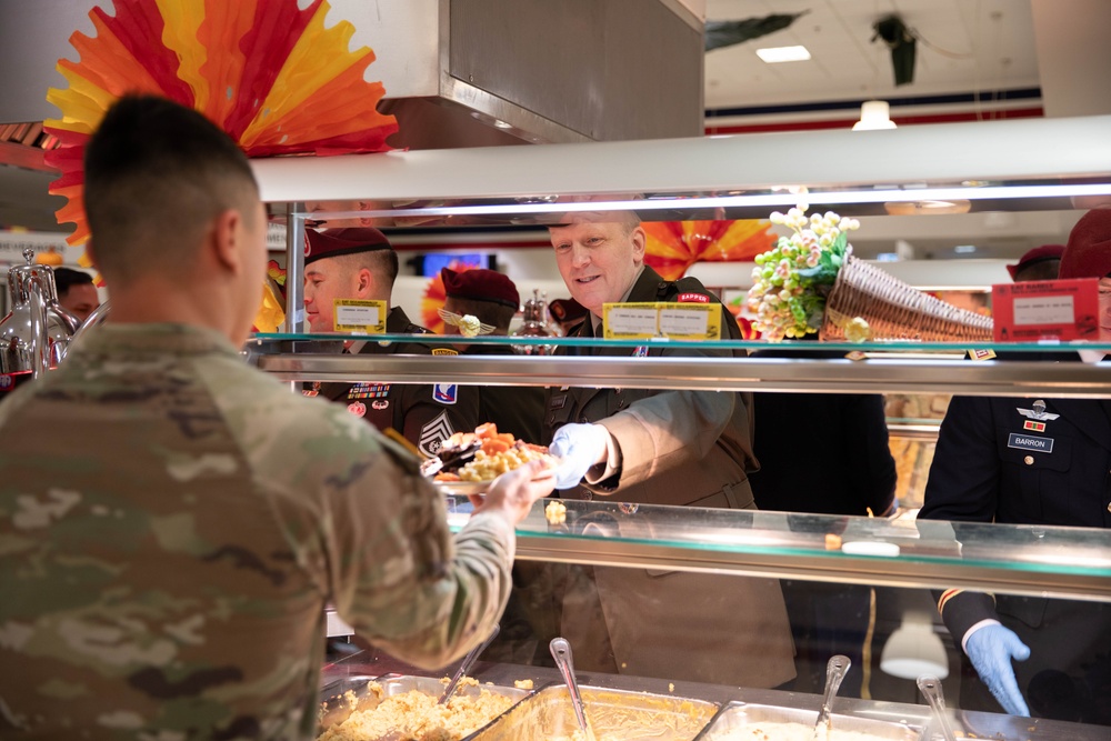 Thanksgiving lunch hosted at Caserma Del Din