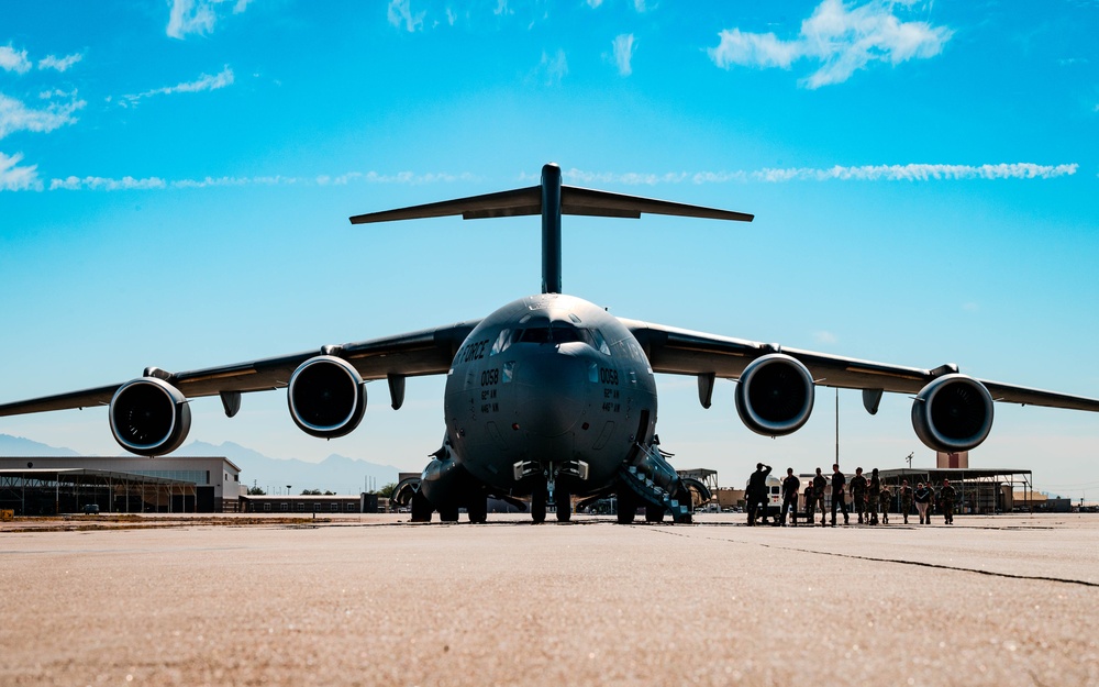 Cadets Take Flight: AFROTC Cadets Soar Aboard C-17 at Luke AFB