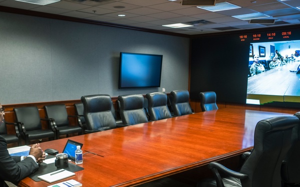 SECDEF Thanks Deployed Troops for their Service.