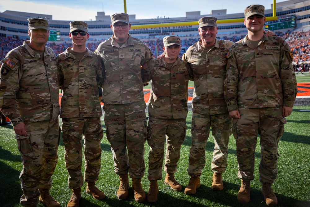 Fort Sill supports OSU Military Appreciation Game