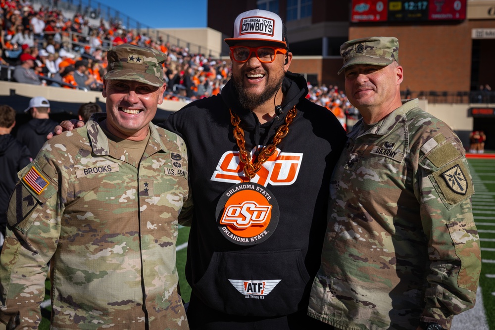 Fort Sill supports OSU Military Appreciation Game