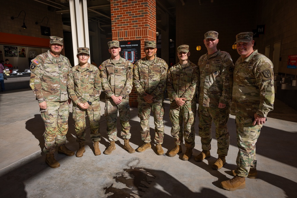 Fort Sill supports OSU Military Appreciation Game