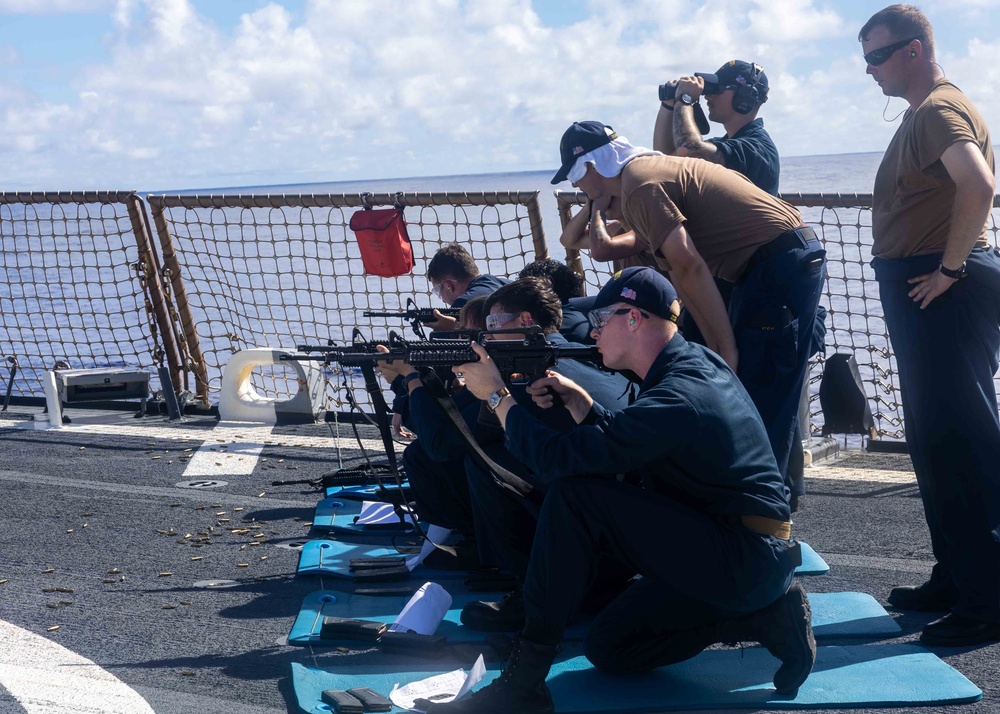 Small arms gun shoot