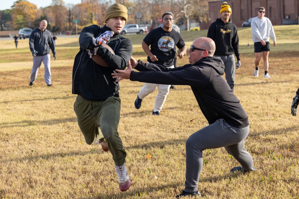 Security Battalion Hosts Turkey Bowl Competition