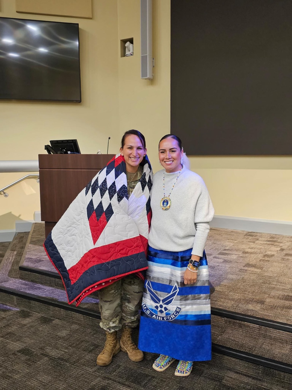 Weaving together lifestyles: 316th MSG commander honors Choctaw Roots