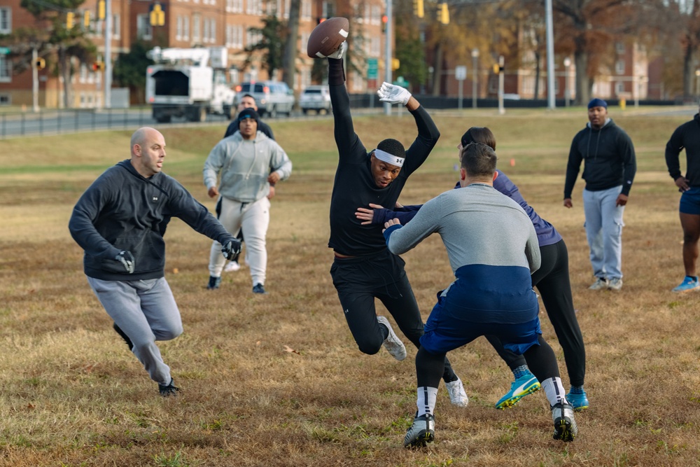 Security Battalion Hosts Turkey Bowl Competition