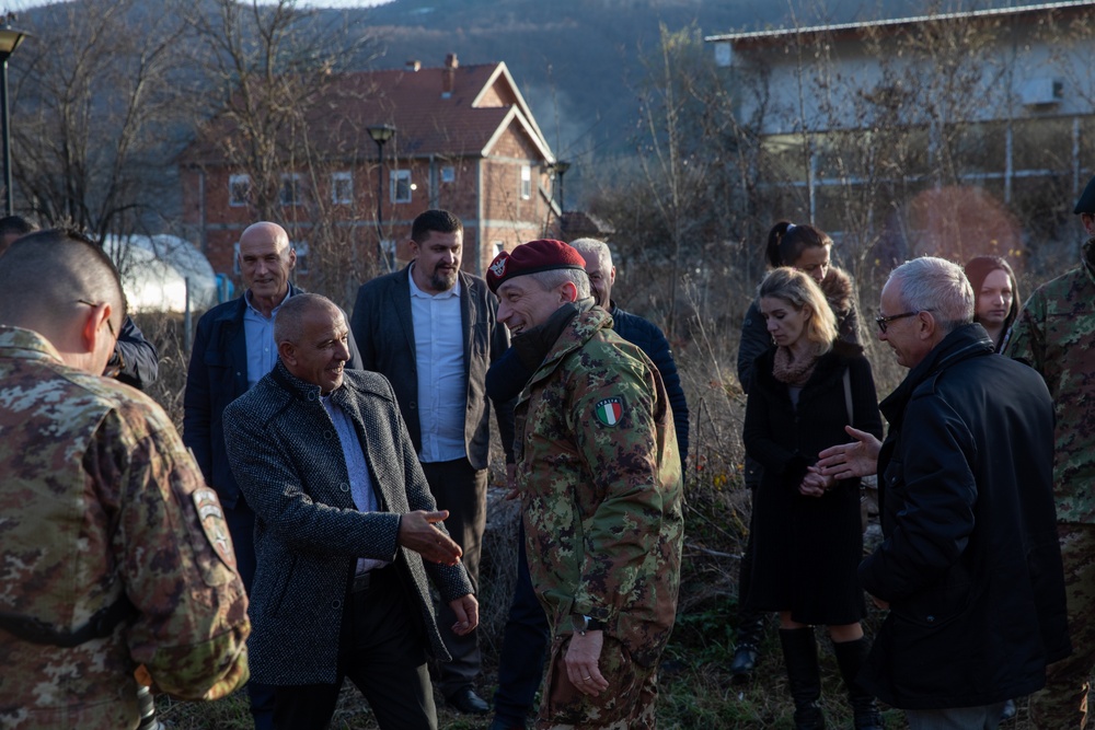 KFOR RC-E, JLSG, complete footbridge construction, symbolizing unity for the community of Zubin Potok