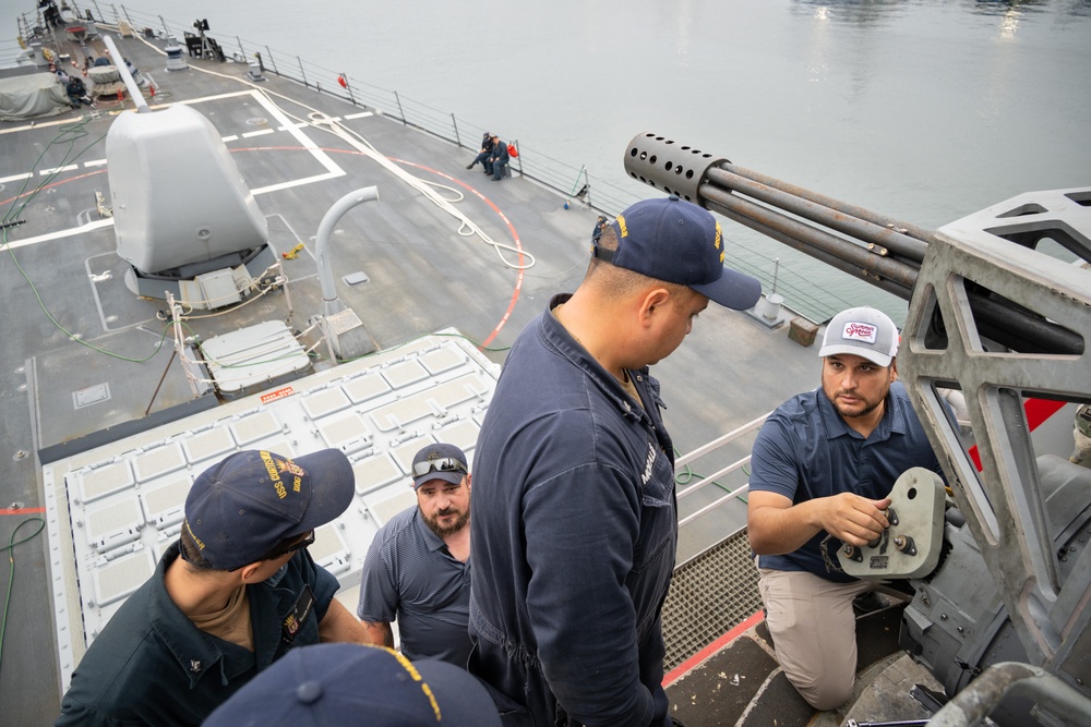 USS Curtis Wilbur (DDG 54) Gets Predeployment Checkup at Naval Surface Warfare Center, Port Hueneme Division