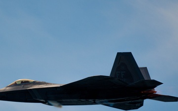 F-22 Raptor Aerial Demonstration Team performs at the 75th Toronto International Air Show